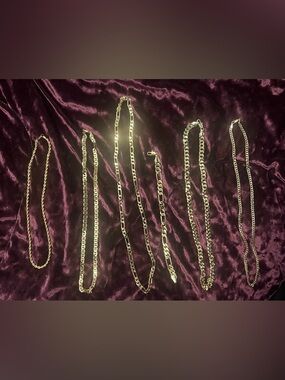 Gold Men's Chain Necklace - Classic Cuban & Figaro Styles